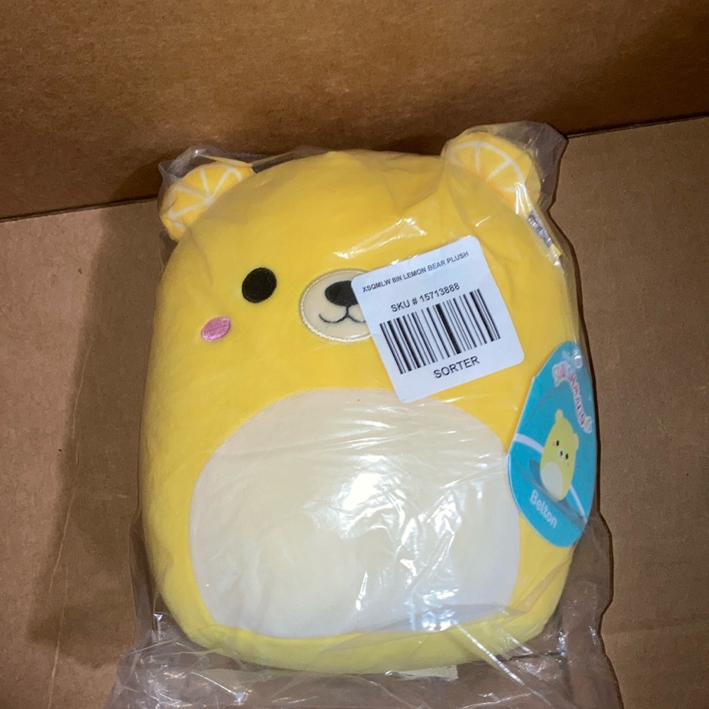 NWT Squishamllow Belton the Lemon Bear 8”